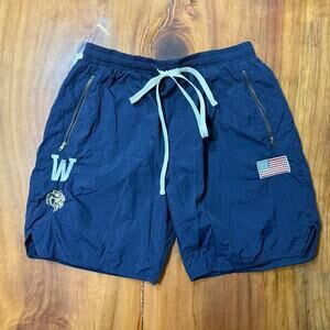 Darc Wolves Sport Men’s Athletic Shorts Medium mesh Lined Polyester Navy AA24